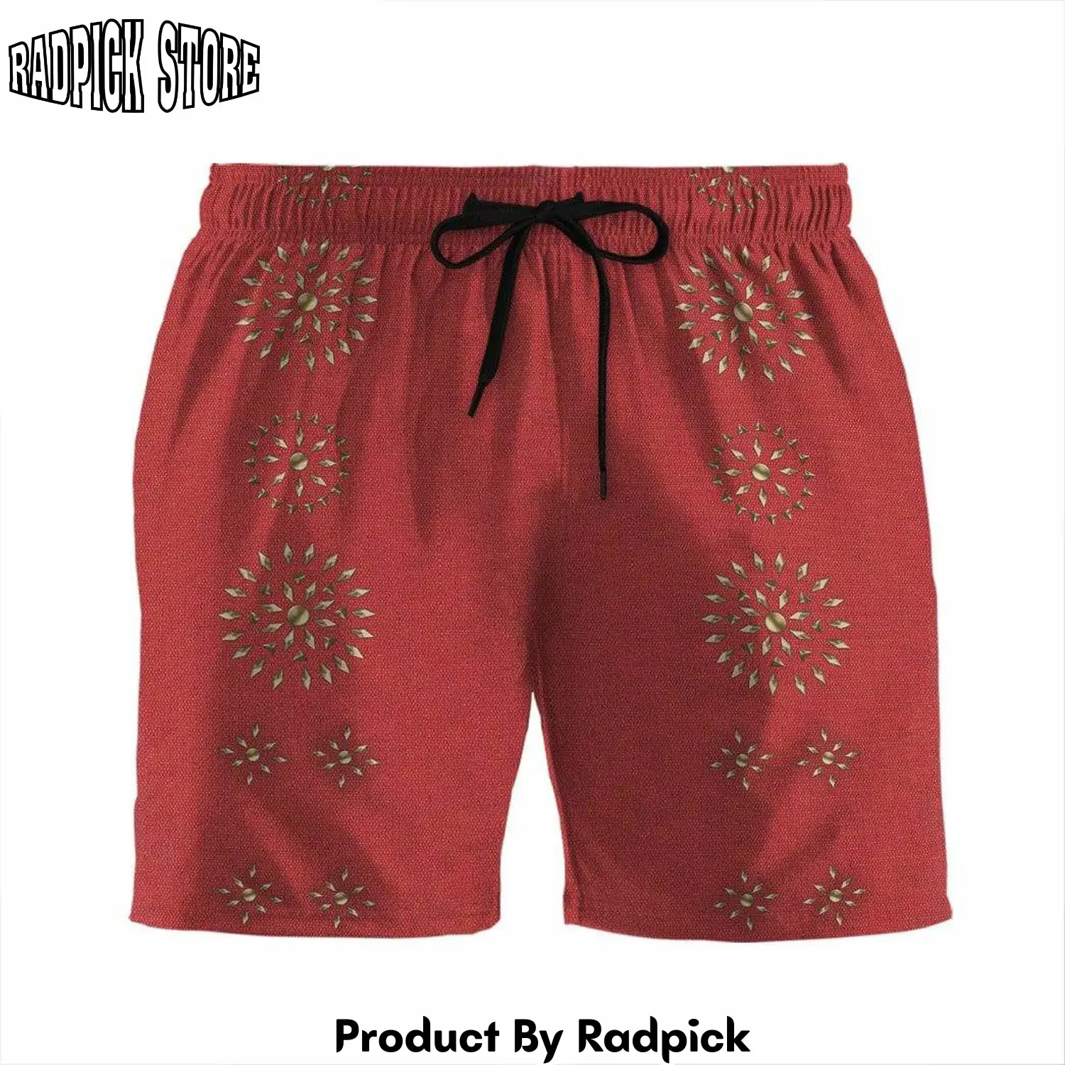 Radpick 3d elv prl burning love summer beach shorts rp631542